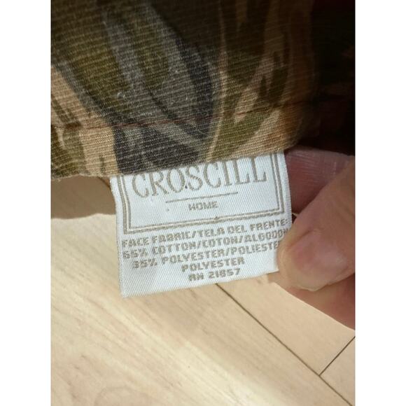 Vintage Croscill Home Serena Red Gold Floral Queen Comforter Shams Bed Skirt - Picture 7 of 15